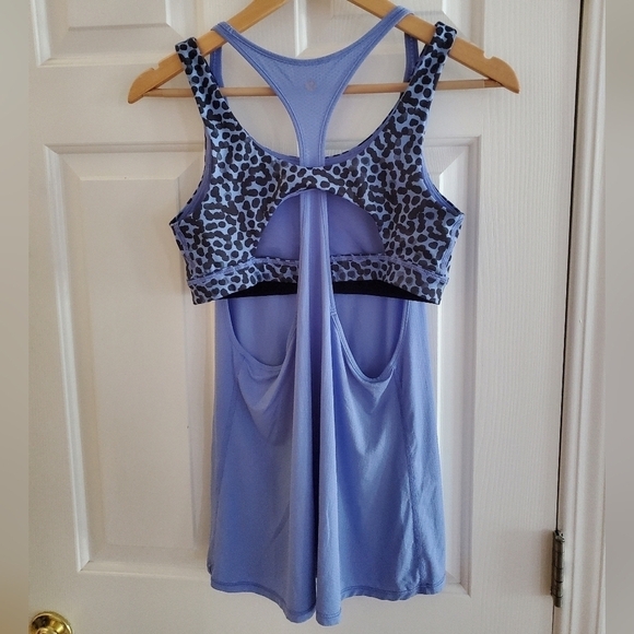 Lululemon All Sport Support Tank in Lullaby Ace Spot Lullaby Black size 8 - Picture 7 of 9